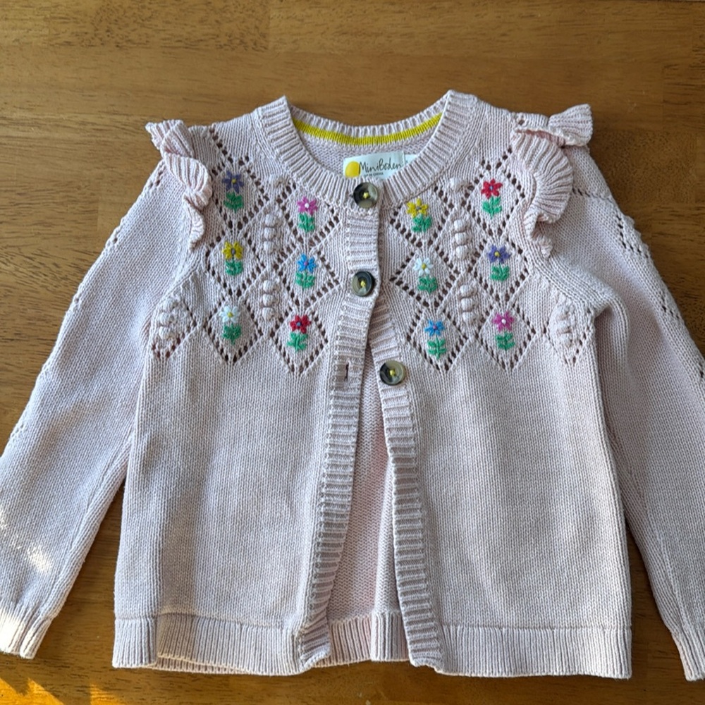 Adorable girls Mini Boden sweater size 5-6y